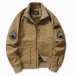 MA1 Jacket, Men's Military Bomber - Vintage Inspired Cargo Coat, Air Force Style Baseball Uniform Jacket In Distressed_viptrois.com