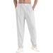 Men's Solid Color Casual Pants - Loose Fit Breathable Trousers For Sports & Everyday Wear_viptrois.com