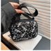 Halloween Gothic Skeleton Shoulder Bag - Trendy PU Crossbody Purse For Women, Stylish Small Square Handbag With Unique Stitching Design_viptrois.com