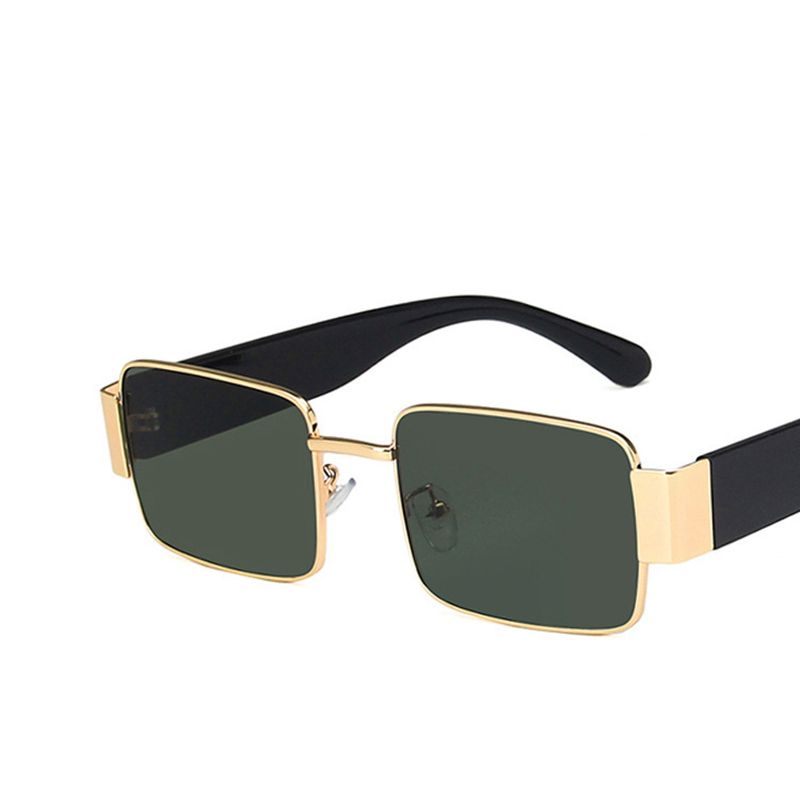 2023 Mode Vintage Sonnenbrille Frauen Männer Marke Designer Retro Rechteck Sonnenbrille Weiblich Männlich Beliebte Bunte Quadratische Brillen_viptrois.com