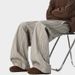 2026 Old Money Wind Striped Casual Pants Women's And Men's Autumn Retro Loose Drape Wide-leg Pants Commuter Versatile Straight Casual Pants_viptrois.com