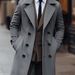 Loom Loom 2025 European Size Autumn Winter Men's Wool Coat Double Breasted Long Woolen Overcoat_viptrois.com