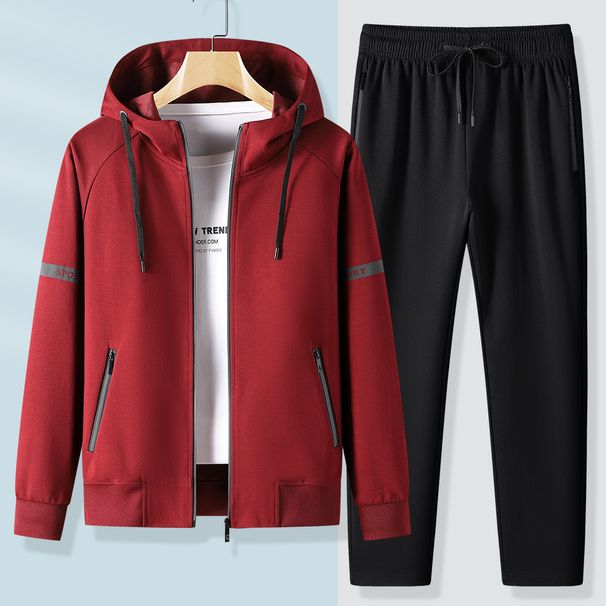 Men's autumn pure cotton sports unisex couple casual jacket, morning running fitness Korean version set, men's_viptrois.com