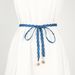 Embroidery Braided Belt - Adjustable Waist Rope (Handmade, Boho & Retro Style)_viptrois.com