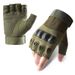 Half finger tactical gloves Men's Outdoor Cycling cycling sports non-slip wear-resistant mountaineering fitness fighting training gloves_viptrois.com