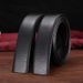 Men's Automatic Buckle Headless Belt Belt Body PVC Litchi Grain Belt Buckleless Automatic Belt Business Belt_viptrois.com