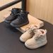 Winter new children's snow boots plus velvet warm cotton shoes short boots boys baby shoes girls bread shoes wholesale_viptrois.com