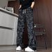 Men's Clothing Men's Camouflage Pants Summer Style Pleated Military Work Casual Long Straight Leg Drape For Formal & Casual_viptrois.com