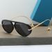 High-End Aviator Sunglasses - Double Beam Frog Mirror, Large Frame Fashion Sunglasses_viptrois.com