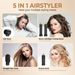 5in 1 Auto Wrap Hair Styler & Dryer, Multi Styling Hot Air Brush Curler For Hair, Fast Drying Curling Volumizing_viptrois.com