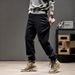 2024 New Pure Black Pants Men's Simple And Thin Plus Size Jeans Men's Xintang Denim Men's Clothing_viptrois.com