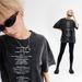 Summer New Chinese Style Men's Clothing Niche Design Letter Washed Short Sleeve Unisex Loose T-Shirt For Men_viptrois.com