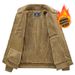 Plus Size 2025 Winter New Cotton Jacket With Fleece Lining Thickened Coat Men's Lamb Wool Workwear Versatile Warm_viptrois.com