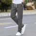 Men’s Casual Drawstring Pants – Slim Fit Solid Color Trousers | Relaxed Fit Elastic Waist Streetwear_viptrois.com