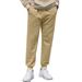 Men's Waffle Knit Jogger Pants - Breathable Stretch Casual Trousers For Sports & Lounge, Solid Colors (Navy/Black/Gray/White/Khaki/Olive) S-XXXL_viptrois.com