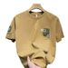 Men's Clothing Short Sleeved T Shirt Men's Summer Fashion Clothing New Style Trendy Slim Fitting Printed Tops Pure Cotton Half Sleeved T Shirt_viptrois.com