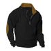 Pure Pure 2023 Cross-Border Hot-Selling Spring And Autumn European Size Men's Outdoor Casual Embroidered Color-Block Stand Collar_viptrois.com