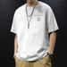 2025 New Summer Pure Cotton Short Sleeved T-shirt Men's Loose Round Neck Printed Men's Top Base Shirt Trend T Pattern Fashion_viptrois.com