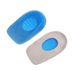 Elastic blue GEL heel pad shock absorption relieve heel pain new insole half size pad men's and women's size_viptrois.com