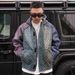 Men's Clothing New Spring And Summer Sun Protection Suit Neon Gradient Grid Personality Design Trendy All Match Breathable Jacket Shorts_viptrois.com