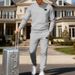 Men's Sports Crew Neck Knitwear Casual Versatile Suit Autumn Winter New Style_viptrois.com