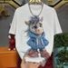 New Men's Light Luxury Trendy Short Sleeve T-Shirt Printed Rhinestones High Quality Heavy Duty Crew Neck Fashionable Casual Top_viptrois.com