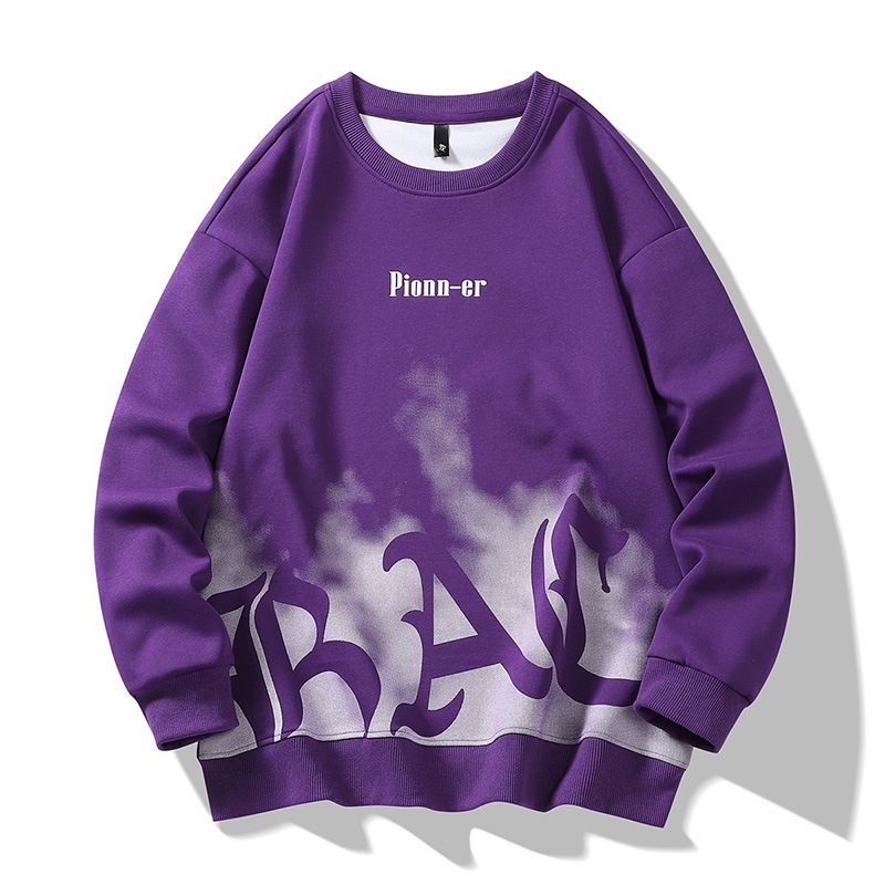 Men's Plus Size Sweatshirt – Oversized Round Neck Casual Pullover | Soft & Breathable For Spring & Fall_viptrois.com