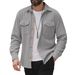 Men's Clothing Men's Stand Collar Button Jacket - Classic Corduroy Coat (4 Colors, S-XXXL) Hot-selling_viptrois.com