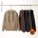 Heavyweight 420GSM Fleece Hoodie - Oversized Unisex Pullover With Drop Shoulder & Side Pockets For Men & Women_viptrois.com