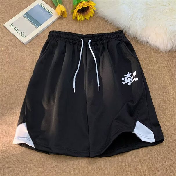 Men's Summer Sports Shorts Loose Breathable Wide Leg Mid Length Five Point Pants New Trend_viptrois.com