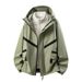 Men's Water-Resistant Fleece-Lined Hooded Jacket – Windproof & Thermal For Hiking, Riding & Outdoor Adventures_viptrois.com