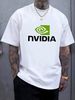 NVidia Logo Men's Grey T Shirt Size S To 3XL Streetwear Stylish Summer Versatile Slightly Casual Graphic Homme Soft Breathable Unisex_viptrois.com