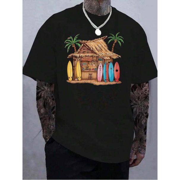 Camiseta Negra Manga Corta Para Hombres, Gráfico Bola Y Bolos "I'D HIT THAT", Ropa Casual De Humor Deportivo_viptrois.com