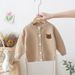 Cartoon Bear Knit Cardigan – Soft Cotton Sweater Coat For Boys & Girls – Lightweight Spring/Autumn Layering_viptrois.com