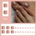 Short Glitter Gold Powder Deep Skin Toenail Simple Joker Elegant European and American Wear Toenail Foreign Trade 24 Pieces_viptrois.com