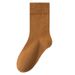 Women's Socks Solid Color Casual Socks Spring And Summer Breathable Sweat Absorbing Socks Four Seasons Cotton Socks Mid Tube Socks Women's Socks_viptrois.com