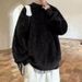 Soft And Plush Sweater For Boys, Soft And Knitted Sweater For Teenagers, Solid Color Sweater For Boys_viptrois.com
