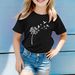 Mother & Kids 2024 Summer Foreign Trade Children's Clothing New Dandelion Cute Print Children's Round Neck T-shirt Children's Short Sleeve Top_viptrois.com