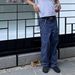 New Eco-friendly Fabric Baggy Version Commuter Straight Wide-leg Jeans Blue Legal Pants Vintage Cleanfit_viptrois.com