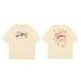 Summer New Pure Cotton Korean Version Design Short-sleeved T-shirt Retro Niche Loose Lazy Style Casual Top_viptrois.com