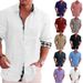 Men's Clothing Men's Long Sleeved Shirts Autumn Casual Men's Cotton And Linen Shirts Men's Shirts For Men_viptrois.com