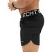 Men's summer workout featured waistband fitness and bodybuilding pants training running sports casual shorts_viptrois.com