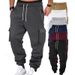 Men's Multi-Pocket Cargo Pants - Casual Workwear Trousers With Straight Leg Design For Summer Outdoor Activities_viptrois.com