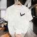 Heavyweight Cotton T-Shirt - Unisex Vintage Short Sleeve Tee With Creative Graphic For Men Women Casual Wear_viptrois.com
