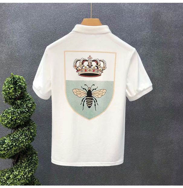 Men's Clothing High End Trendy Men's Half Sleeved Summer New Polo Shirt Men's Trendy Brand Short Sleeved Youth Personality Men's Collared T Shirt_viptrois.com