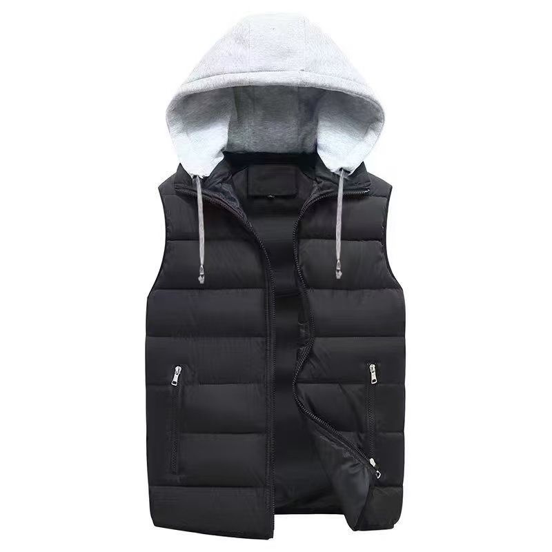 Unisex Quilted Puffer Vest – Winter-Ready Zip-Up Sleeveless Jacket | Oversized Fit With Stand Collar (L-6XL)_viptrois.com