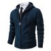 Men's Clothing Men's Fleece-Lined Hooded Sweater - Winter Knit Jacket (Black/Charcoal/Navy/Brown/Light Grey, M-3XL)_viptrois.com