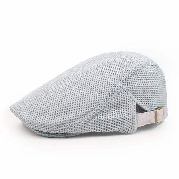 Summer Hollow Mesh Duckbill Cap Breathable Beret Women Korean Style Trendy Sun For Men Solid Color Forward Hat_viptrois.com