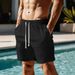 Men's Clothing Casual Multi Pocket Work Shorts Lace Up Shorts Trendy Shorts_viptrois.com