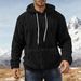 Premium Fleece-Lined Hoodie – Oversized Winter Pullover With Kangaroo Pocket (Heavyweight 400GSM, No-Logo Minimalism)_viptrois.com